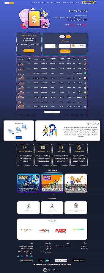 طراحی سایت صرافی ارز دیجیتال بامن اکسچنج | طراحی سایت صرافی | طراحی سایت ارز دیجیتال